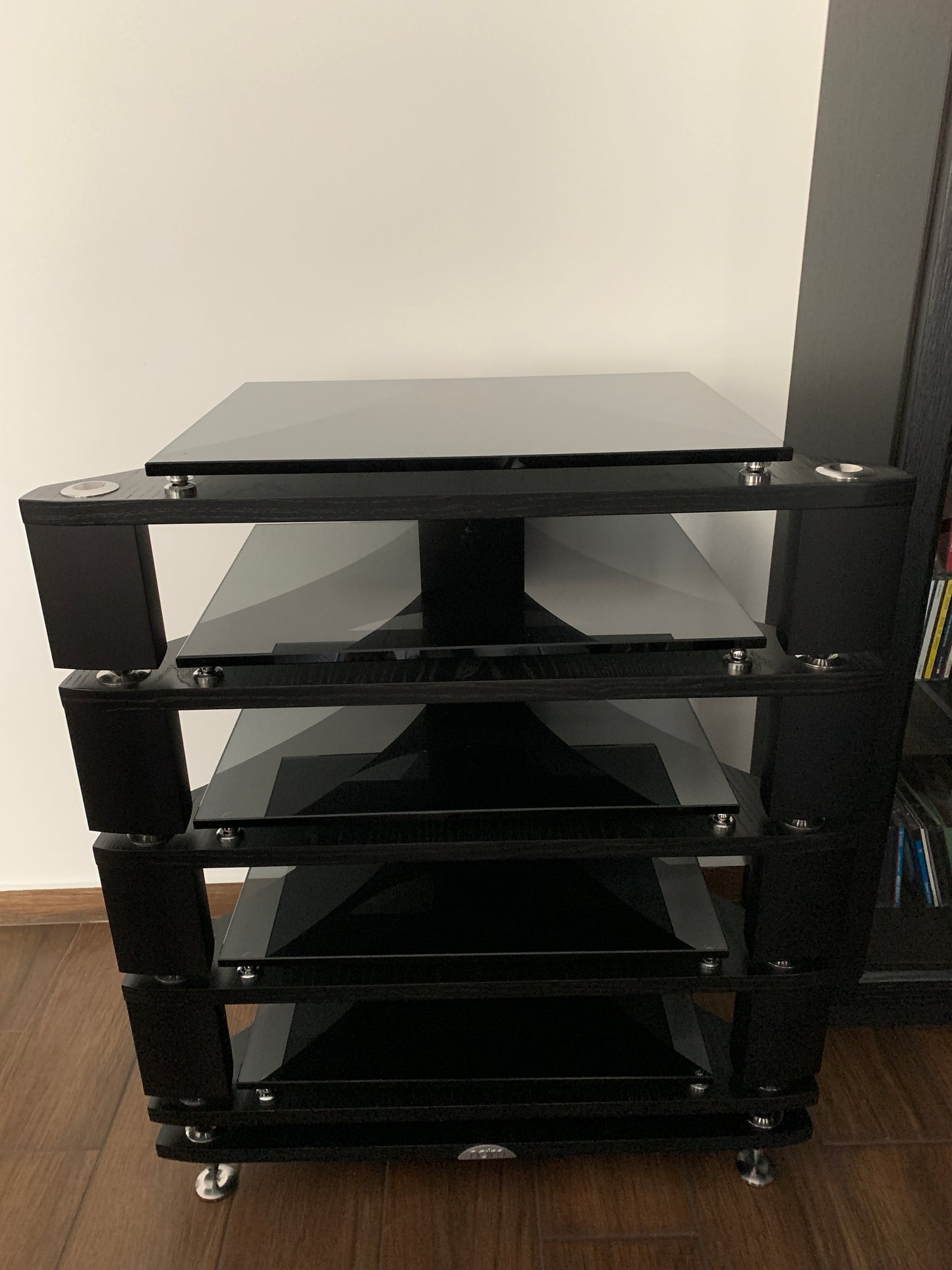 Naim Fraim black hi-fi shelf (base plus three shelves)